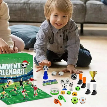 Kickora | Fußball Adventskalender Kinder mit 24 Überraschungen zum Bauen