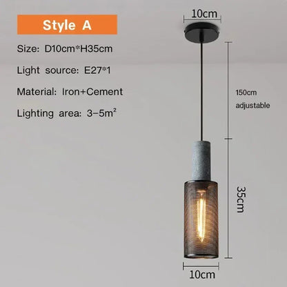 Luxorion | Lampada a sospensione retrò in stile country americano