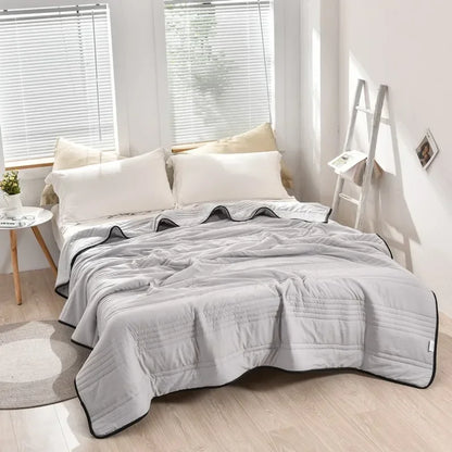 BrisaLyn Lite | Couverture pondérée estivale avec effet rafraîchissant pour nuits chaudes