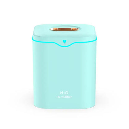 Umidificatore ad ultrasuoni 2L con doppio spray & luce notturna – Umidificatore d’aria 2000ml