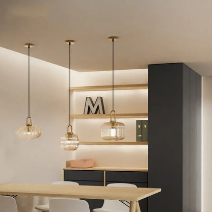 SleekSphere – Pendente in vetro giapponese fatto a mano dal design minimalista
