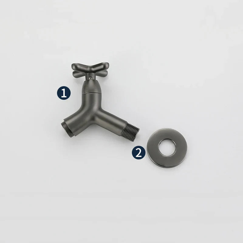 Wandarmatur aus Messing – moderner Kaltwasserhahn für Bad oder Küche