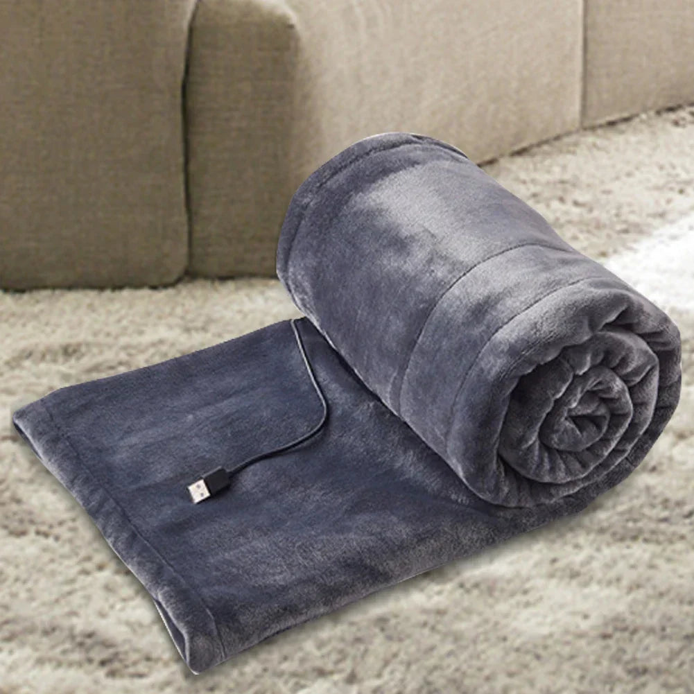 Thermuva Soft | Portable USB Heated Blanket with 3 Heat Settings for Home & On the Go