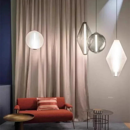 Pyrrhos | Lampada a sospensione in vetro scandinava per camera da letto e sala da pranzo