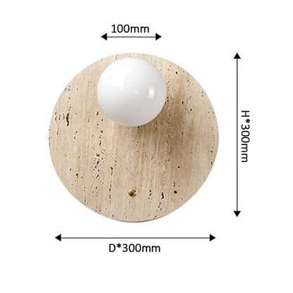 Lampada da parete Wabi-Sabi tono naturale – Lampada minimalista con luce calda