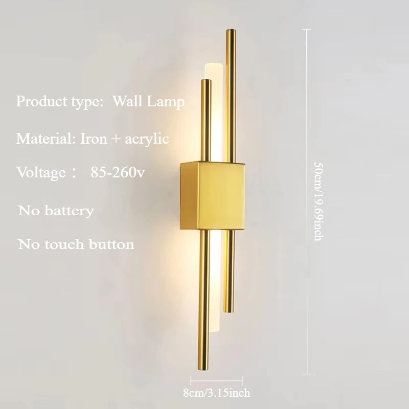 Lumoa Fynn | LED Wall Light with USB Port in Scandinavian Design for Bedroom and Living Area