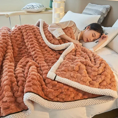 Samtelo | Kuscheldecke aus Turtle-Velours mit Anti-Pilling für Bett und Sofa