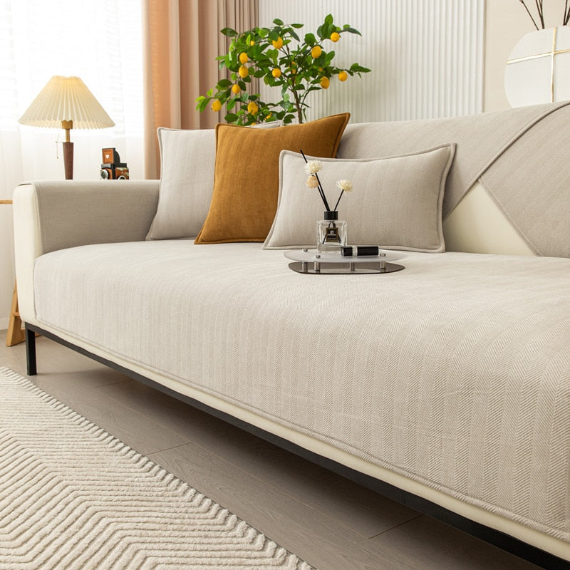 Chenova | Non-Slip Chenille Sofa Cover, Soft and Stays in Place
