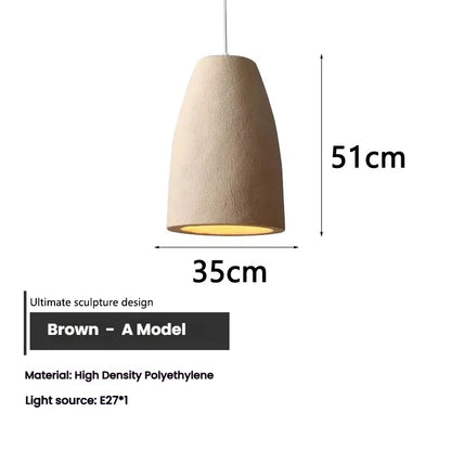 Halo Sabié | Lampada a sospensione LED di design in stile Wabi-Sabi per soggiorno e zona pranzo