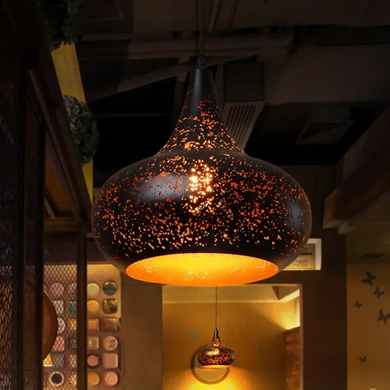 Noctyra | Lampada a sospensione vintage in ferro stile loft scandinavo