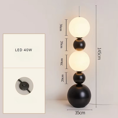 Calura Form | Lampada da terra a forma di zucca con luce ambientale calda