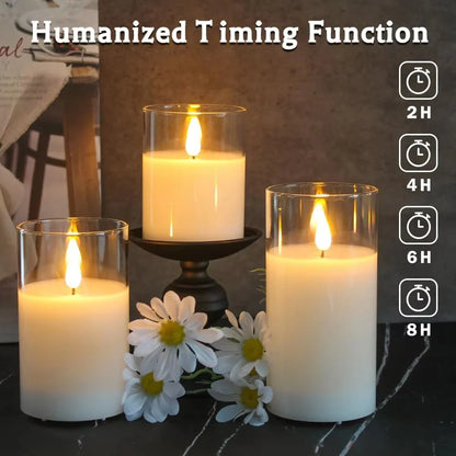 Lumièrea | LED Kerzen Set mit Fernbedienung, Flackereffekt und Timer