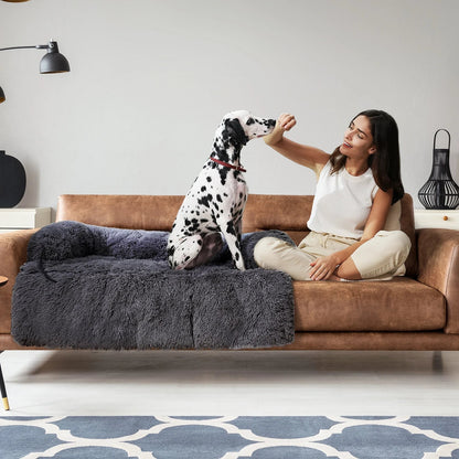 Lit pour chien Pawz Road Fluffy | Coussin de protection pour canapé | Modulaire & lavable | Antidérapant | Pour chiens de toutes tailles
