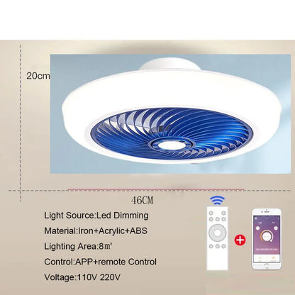 Aeralis Fold | Intelligens mennyezeti ventilátor világítással és behúzható lapátokkal – csendes és távirányítható