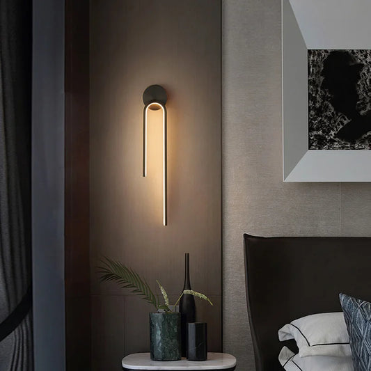 Limae Veya | Applique LED minimalista in stile scandinavo per camera da letto e bagno