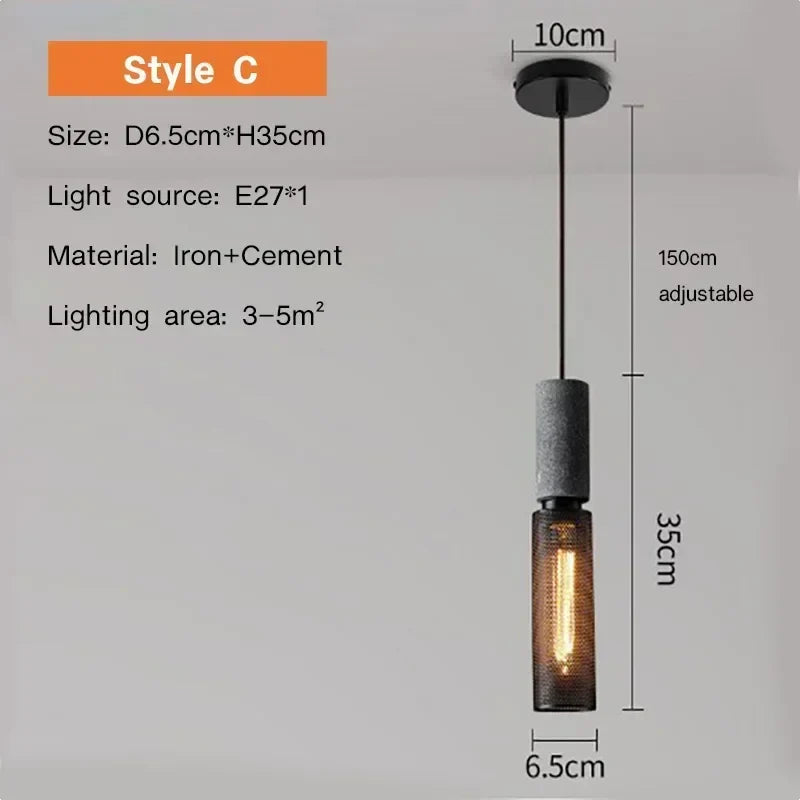Luxorion | Lampada a sospensione retrò in stile country americano