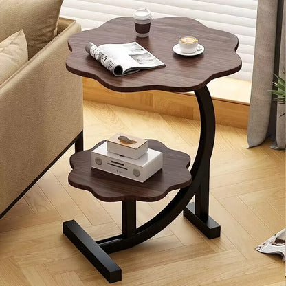 Tivara | Luxury Mini Side Table, Two Levels & Mobile