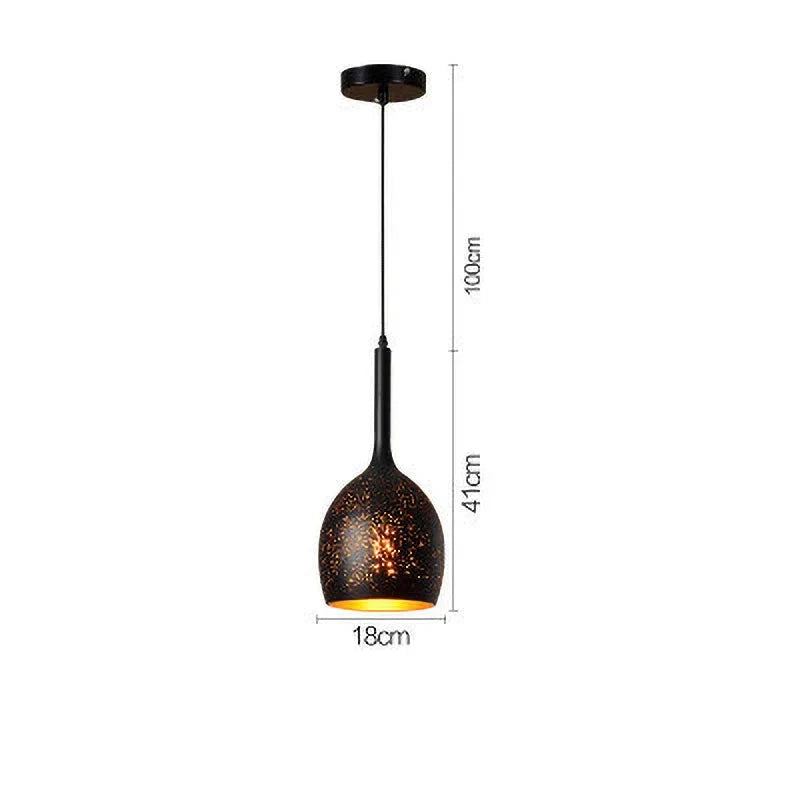 Noctyra | Lampada a sospensione vintage in ferro stile loft scandinavo
