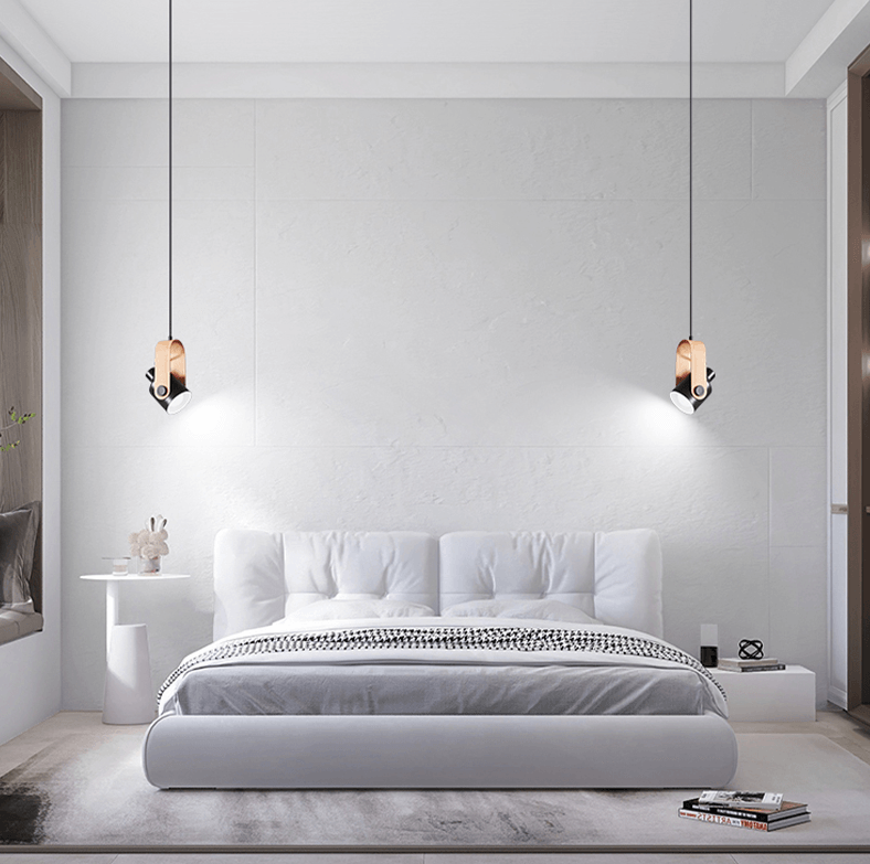 Nordevia | Lampada a sospensione in legno e metallo dal design nordico