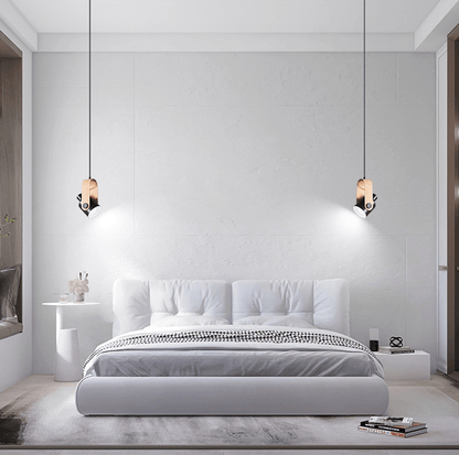 Nordevia | Lampada a sospensione in legno e metallo dal design nordico