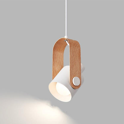 Nordevia | Lampada a sospensione in legno e metallo dal design nordico