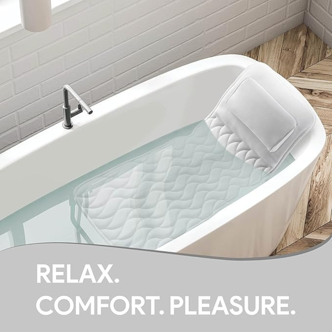 RELAXURA poduszka do wanny | ergonomiczna i oddychająca | komfort całego ciała