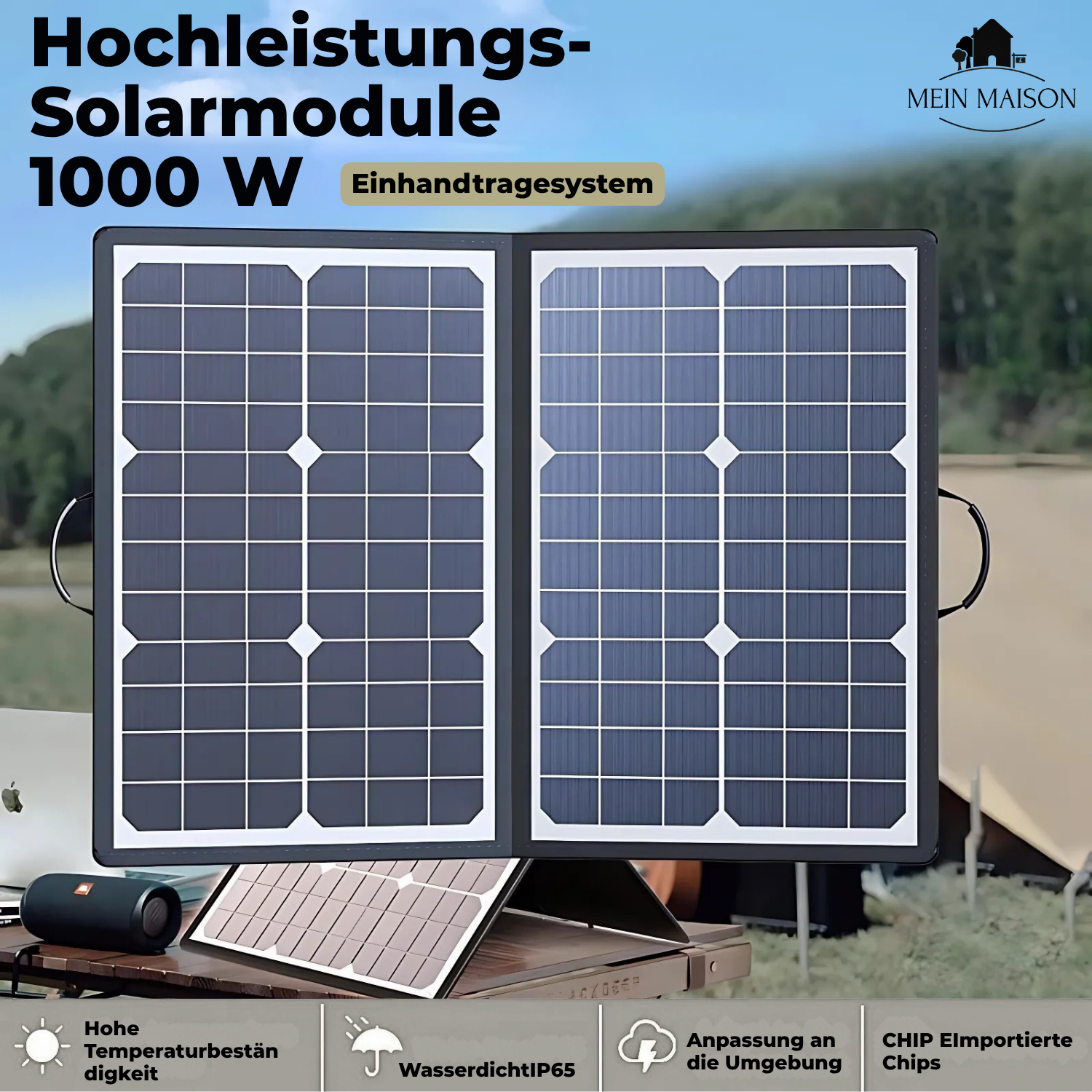 SolaraX | Faltbares Solarpanel für Camping und Outdoor Abenteuer 5