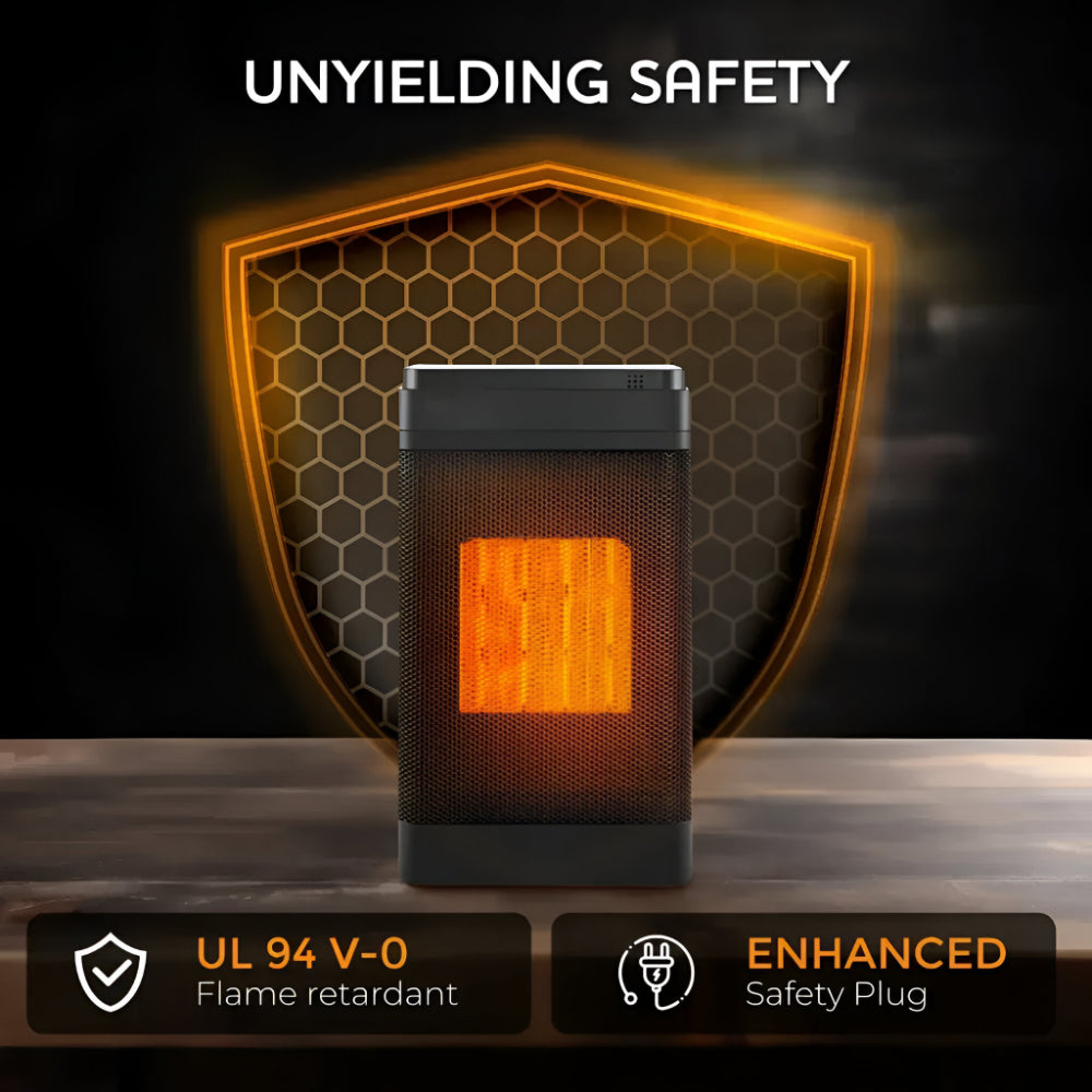 Oscalda | Termoventilatore da 1500 W con termostato, timer da 12 h e oscillazione