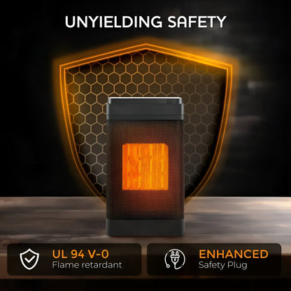 Oscalda | Termoventilatore da 1500 W con termostato, timer da 12 h e oscillazione