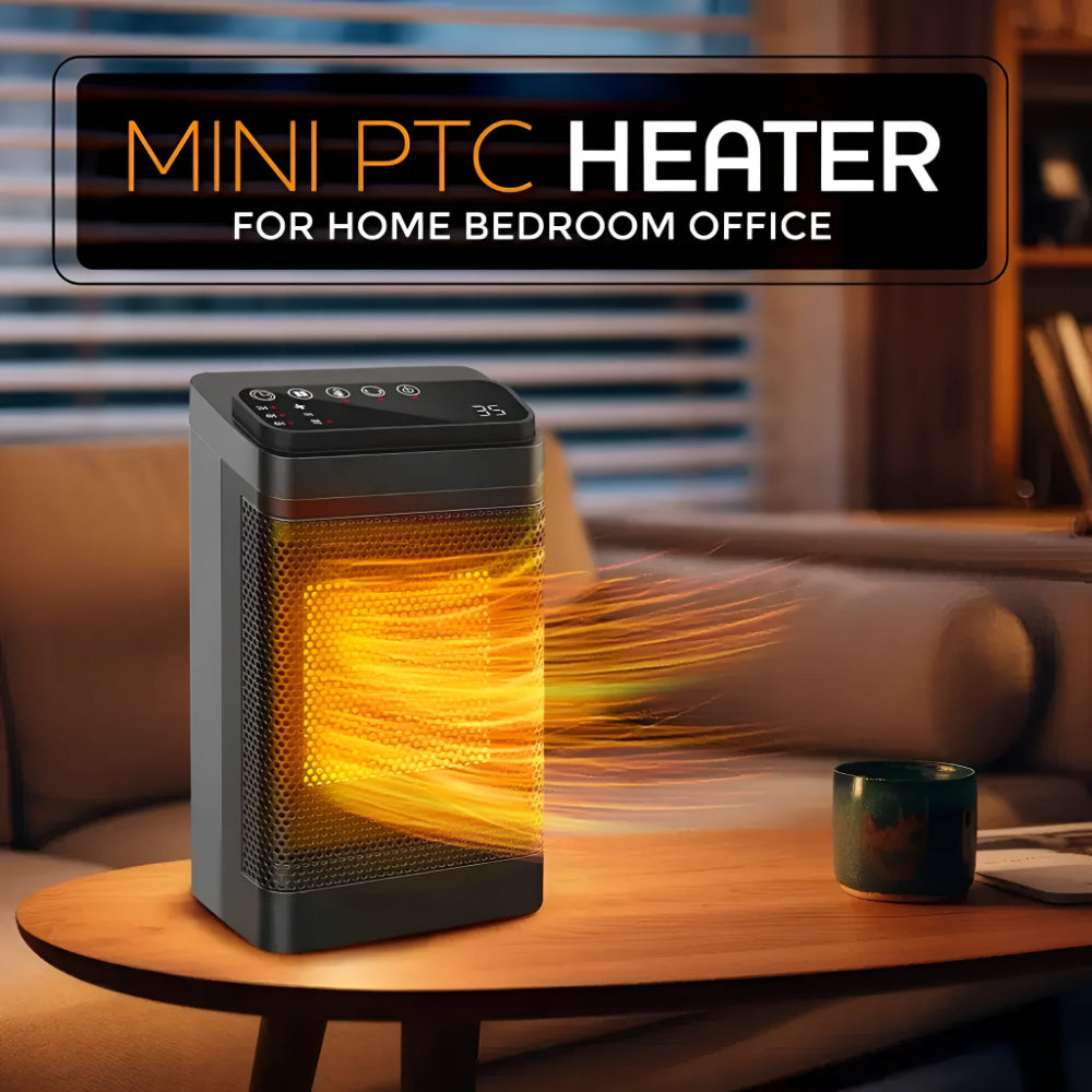 Oscalda | Termoventilatore da 1500 W con termostato, timer da 12 h e oscillazione