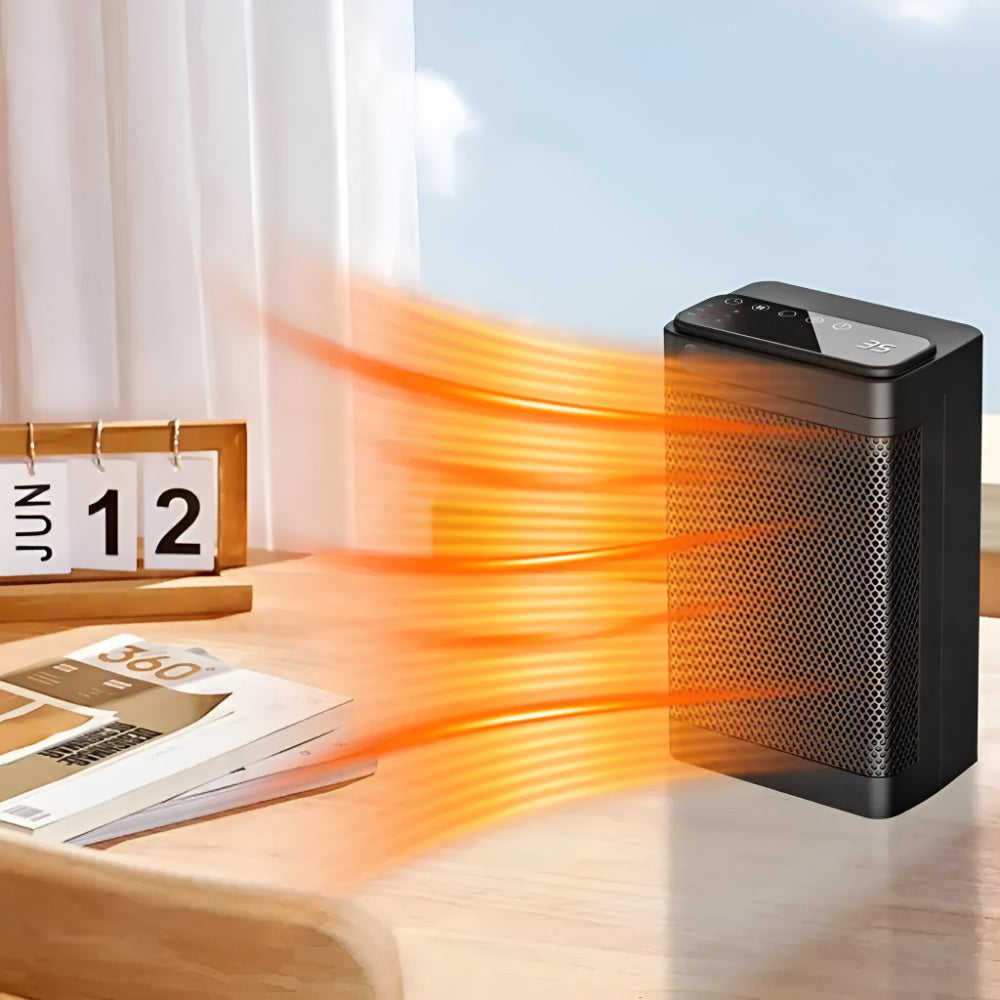 Oscalda | Termoventilatore da 1500 W con termostato, timer da 12 h e oscillazione