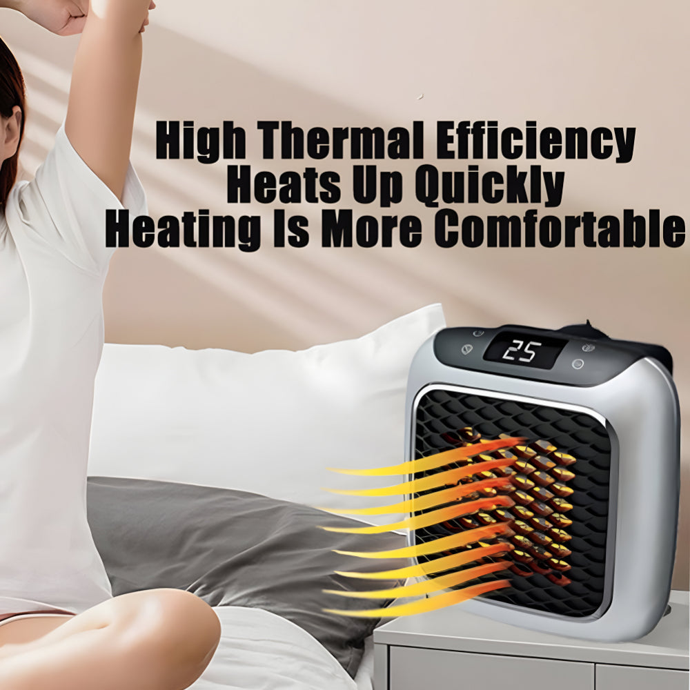 Hitzelo | Calefactor pequeño para escritorio, 500 W, compacto y portátil