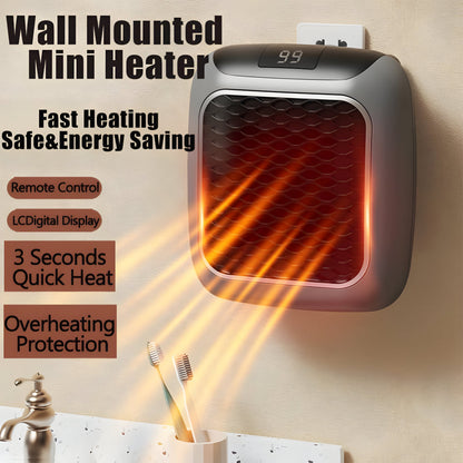 Hitzelo | Calefactor pequeño para escritorio, 500 W, compacto y portátil