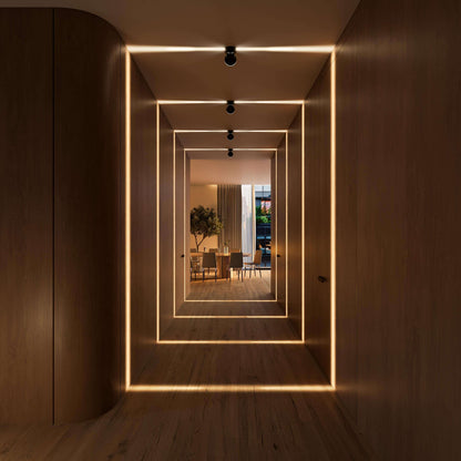 LuxeBeam | LED Wandleuchte innen mit 360° drehbarem Lichtelement