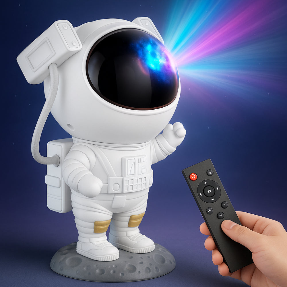 Kosmilo | Sternenhimmel Projektor Astronaut mit Fernbedienung und Timer