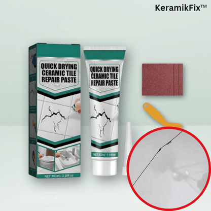 Corino | Tile Repair Paste 100 ml with Spatula and Sandpaper