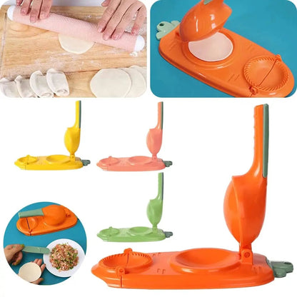 Teigolo | Stampino 2-in-1 per ravioli, per ritagliare e piegare, lavabile in lavastoviglie