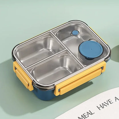 Bentaro | Insulated Lunch Box with Stainless Steel Compartments and Clip Lid
