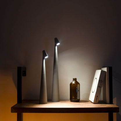 Feneno | Kabellose LED Tischlampe aus Metall mit 3-Stufen Touch-Dimmung