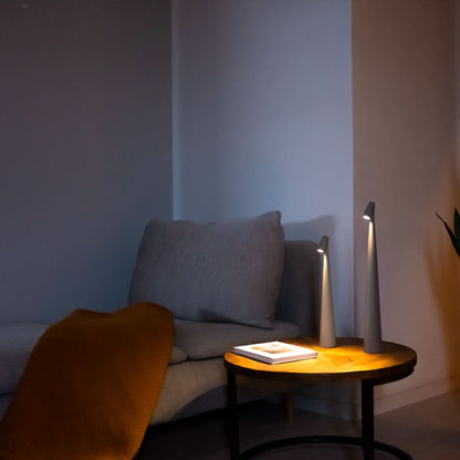 Feneno | Kabellose LED Tischlampe aus Metall mit 3-Stufen Touch-Dimmung