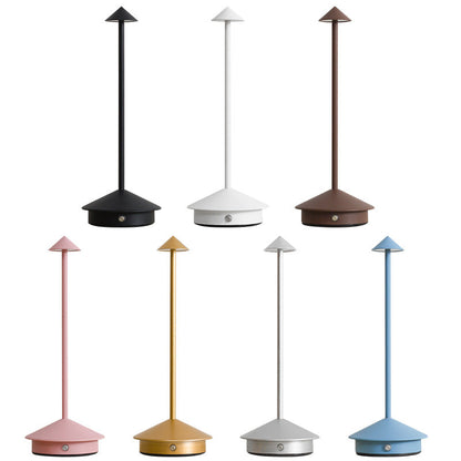 Toccavi | Kabellose LED Tischlampe aus Metall mit Touch-Dimmer und USB