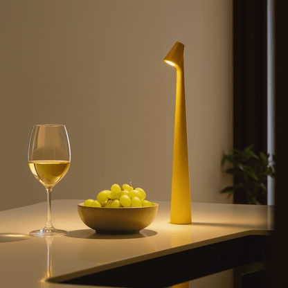 Kandiro | Kabellose LED Tischlampe, stufenlos dimmbar mit USB-C Akku