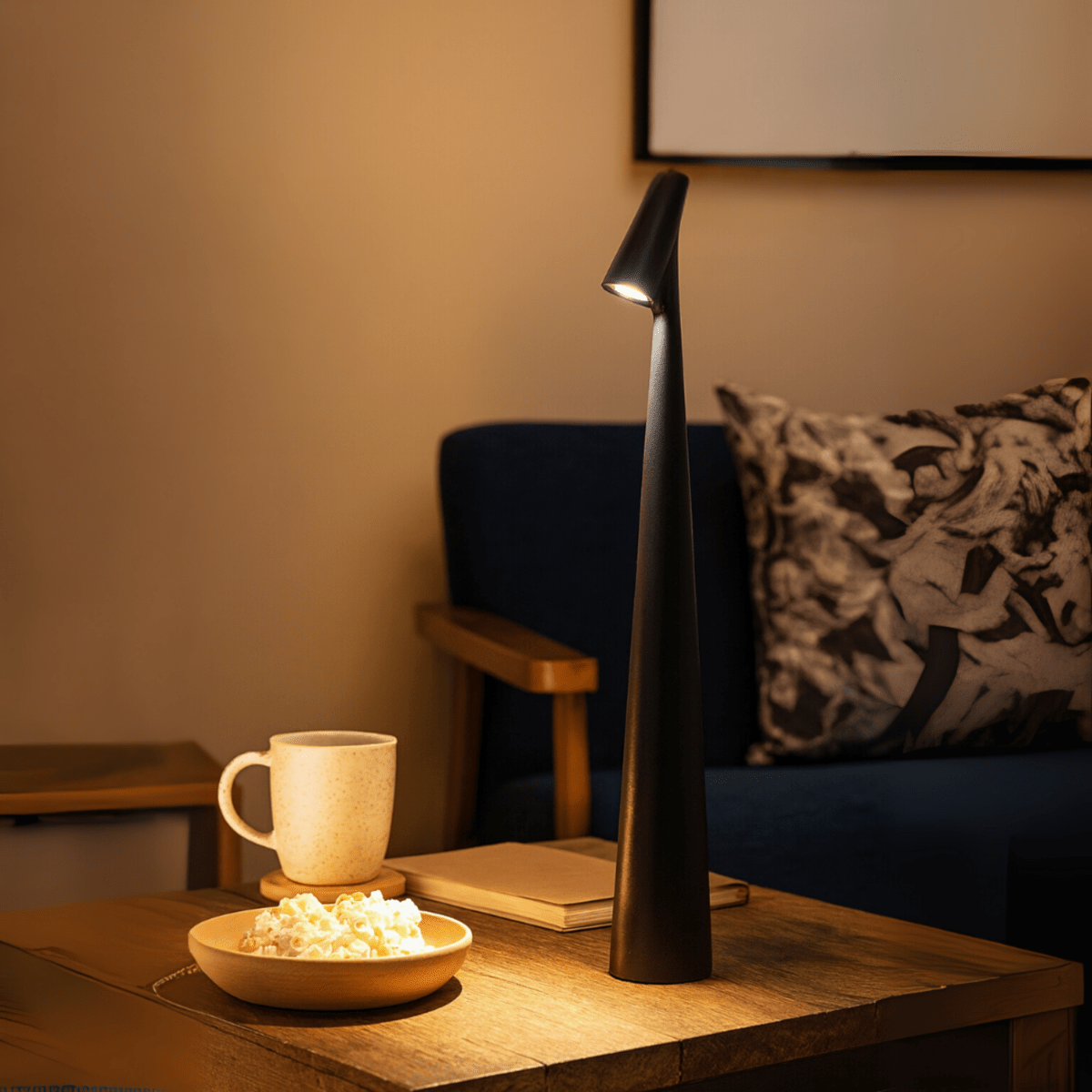 Kandiro | Kabellose LED Tischlampe, stufenlos dimmbar mit USB-C Akku