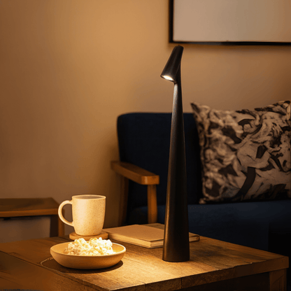 Kandiro | Kabellose LED Tischlampe, stufenlos dimmbar mit USB-C Akku