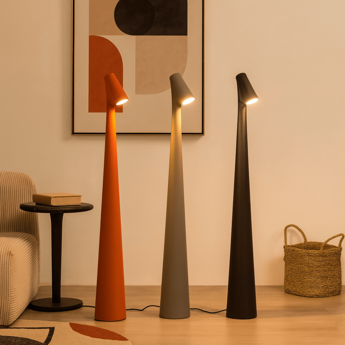 Kandiro | Kabellose LED Tischlampe, stufenlos dimmbar mit USB-C Akku