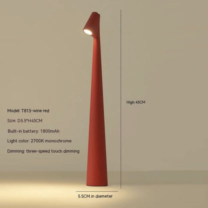 Kandiro | Kabellose LED Tischlampe, stufenlos dimmbar mit USB-C Akku