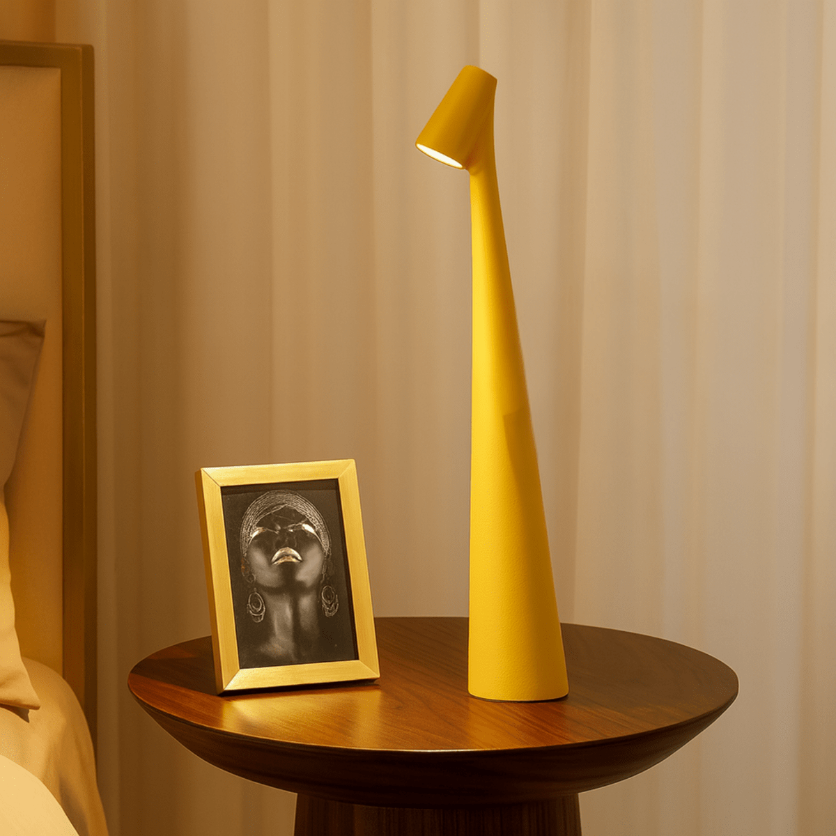 Kandiro | Kabellose LED Tischlampe, stufenlos dimmbar mit USB-C Akku