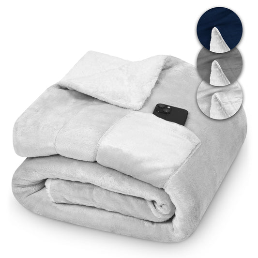 Kuschora | Kuscheldecke doppelseitig aus Flanell, flauschig, 150 × 200 cm