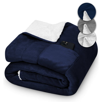 Kuschora | Kuscheldecke doppelseitig aus Flanell, flauschig, 150 × 200 cm
