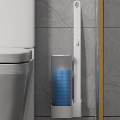 Frischo | Escobilla de WC desechable con soporte y 18 cabezales